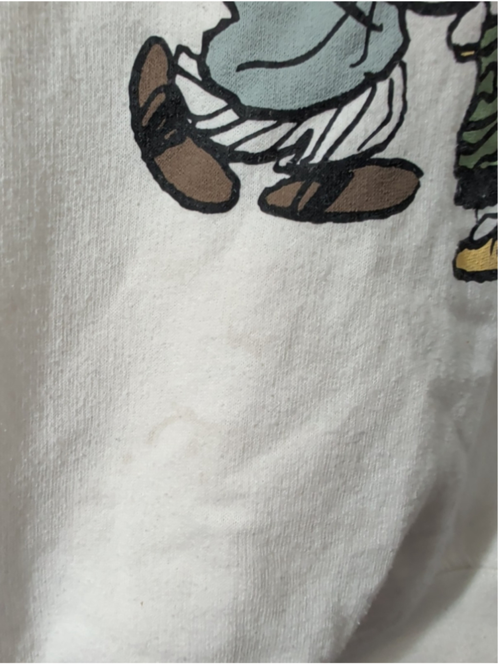 Peanuts White Crewneck Sweatshirt XS (1) Snoopy Fall - Picture 2 of 6